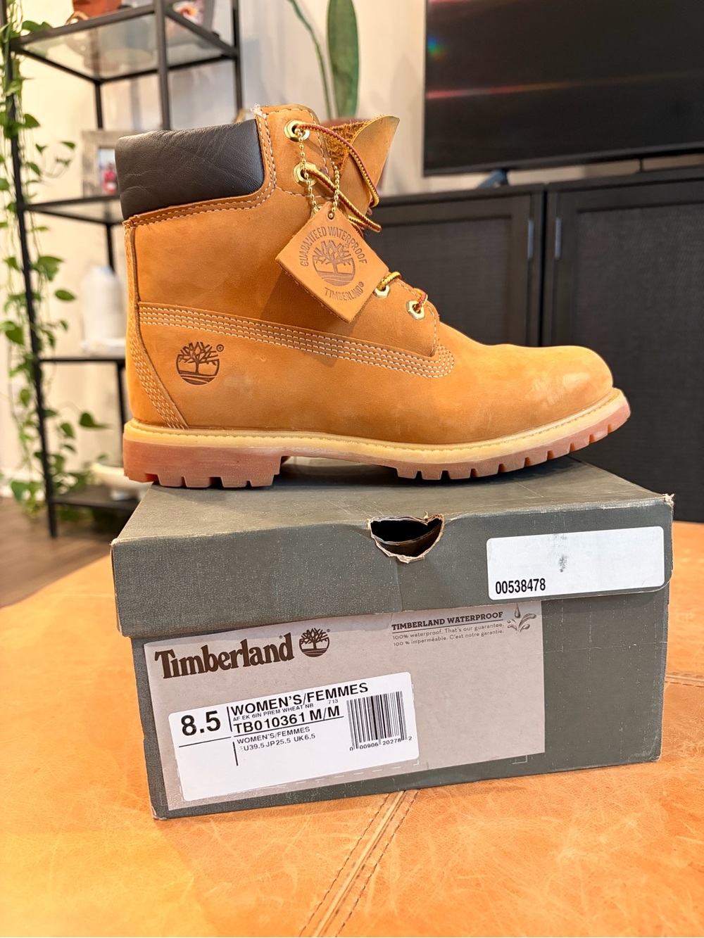 Timberland Wheat Nubuck 6-Inch Waterproof Work Boot